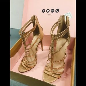 RoseGold Gladiator Heels